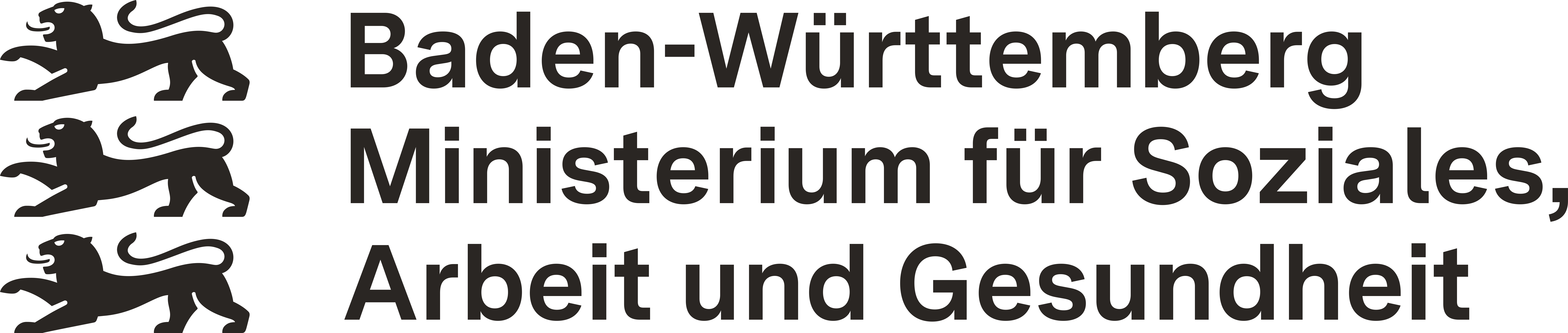 Logo Ministerium f&uuml;r Soziales, Arbeit und Gesundheit Baden-W&uuml;rttemberg